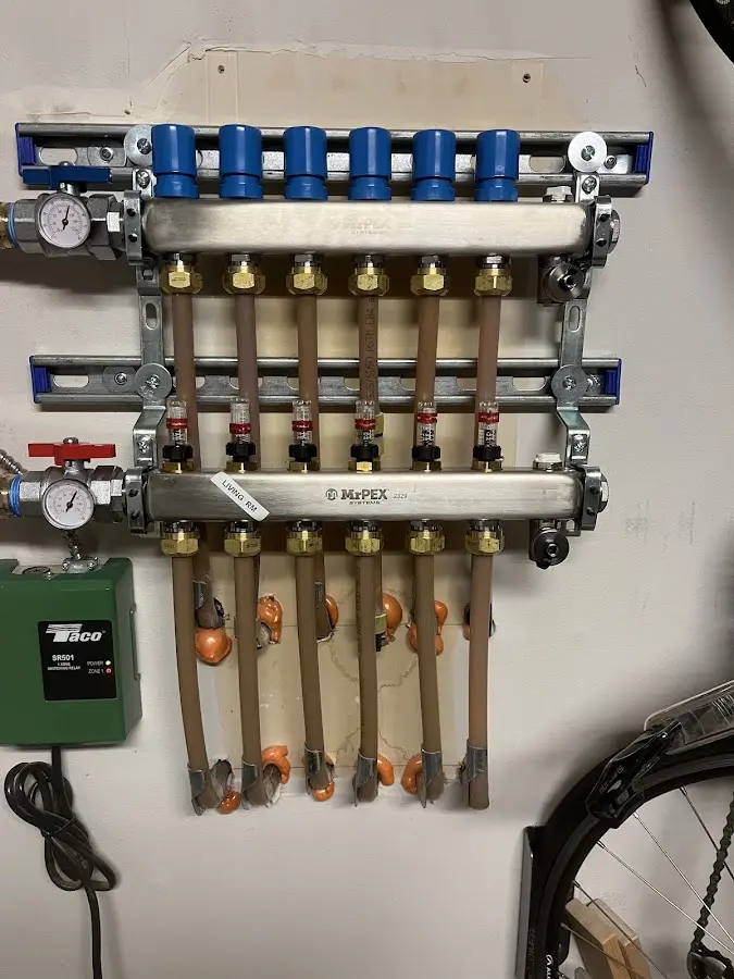 Plumber performing Gas Line Installation at a residential property in Bismarck